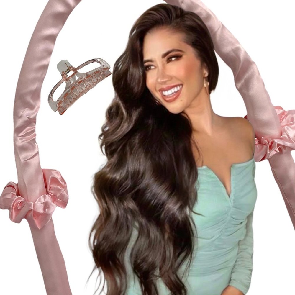 BRAND NEW CUSTOMIZED LOLA HEATLESS SATIN HAIR CURLING FOAM ROLLER